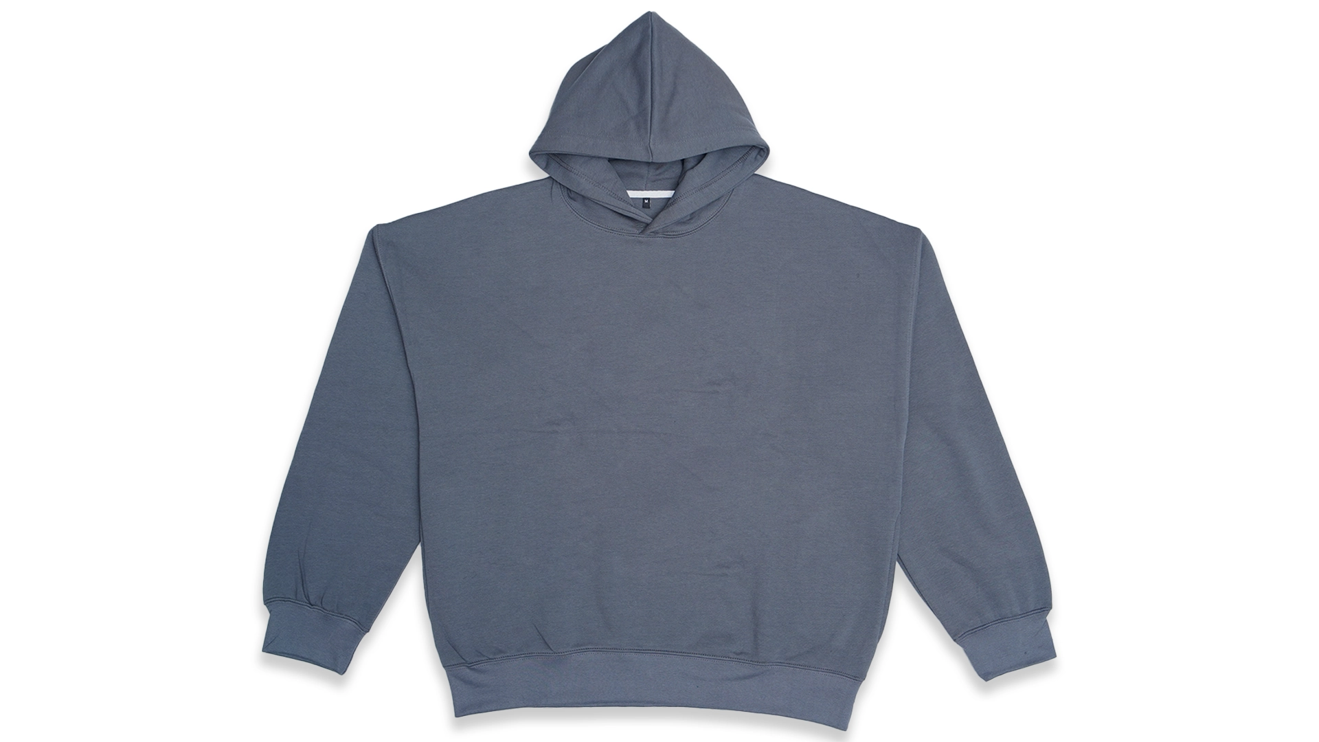 grey oversized hoodie full flat lay