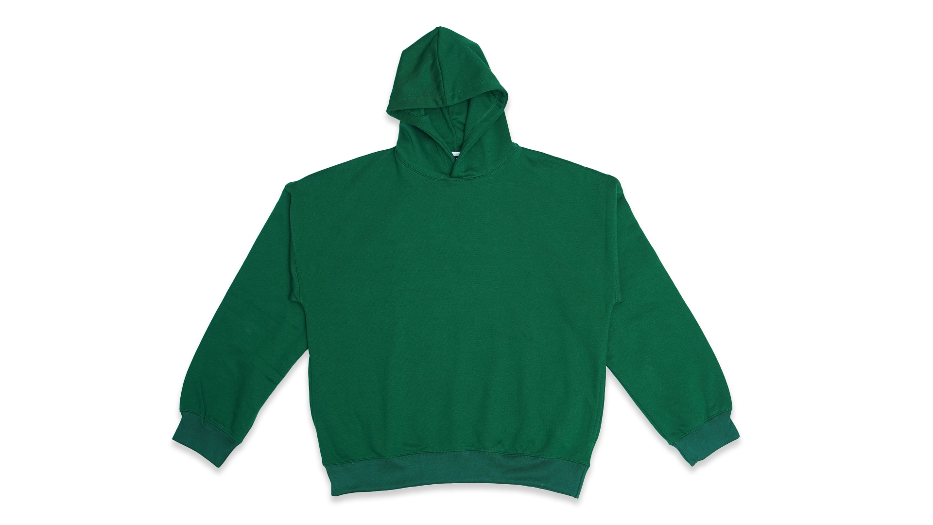 eden green oversized hoodie full flat lay